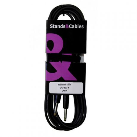 Stands&Cables GC-003-5 инструментальный кабель Jack-Jack, 5 м
