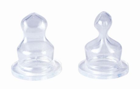 Соска силиконовая "Canpol Babies", ортодонтическая, прозрачная. Размер 3, от 1 года, 2 шт