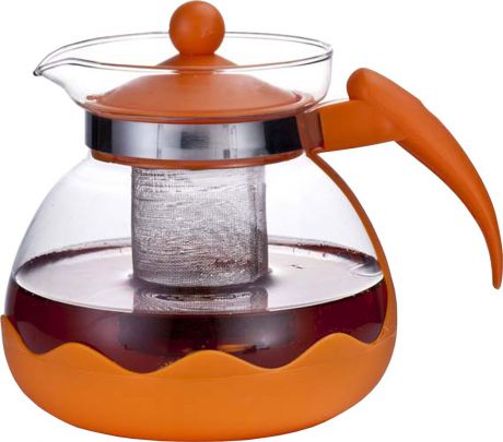 Чайник заварочный "Irit", цвет: оранжевый, 1,5 л