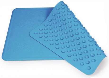Нескользящий коврик для ванны "Canpol Babies", цвет: синий, 34 см х 55 см