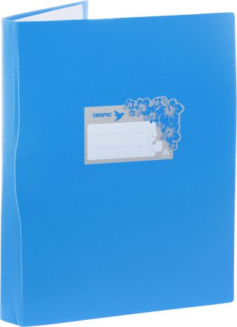 Бюрократ Папка Tropic с файлами 10 листов формат А4 цвет синий