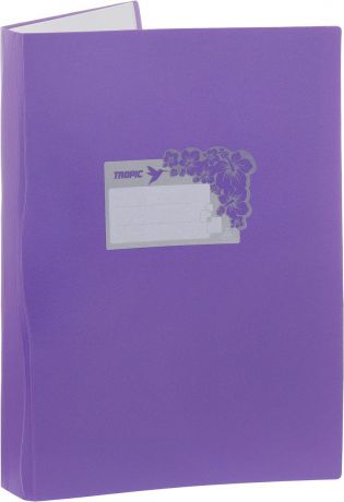 Бюрократ Папка Tropic с файлами 10 листов формат А4 цвет фиолетовый