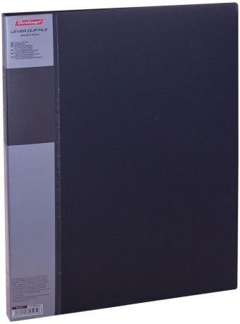 Berlingo Папка с зажимом Standard цвет черный