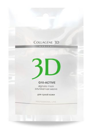 Medical Collagene 3D Альгинатная маска для лица и тела Q10-active, 30 г