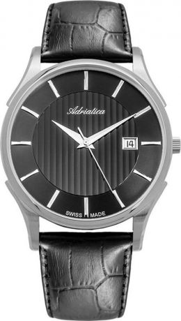 Наручные часы мужские "Adriatica", цвет: черный. 1246.5214Q