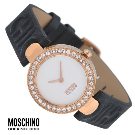 Часы женские наручные "Moschino", цвет: золотистый, черный. MW0353
