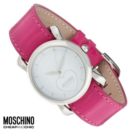 Часы женские наручные "Moschino", цвет: розовый, бежевый. MW0475