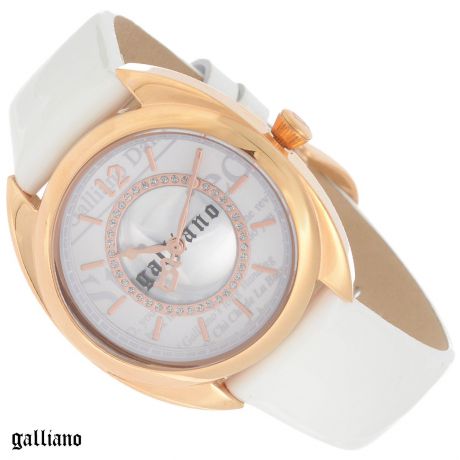 Часы женские наручные "Galliano", цвет: белый, золотой. R2551111503