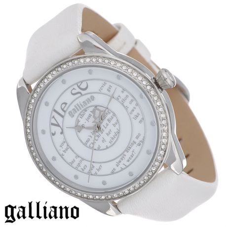 Часы женские наручные "Galliano", цвет: белый, серебристый. R2551115504