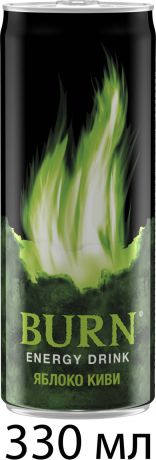 Burn Apple Kiwi энергетический напиток, 0,33 л