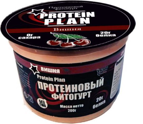 Protein Plan Фитогурт с Вишней протеиновый 2,7%, 200 г