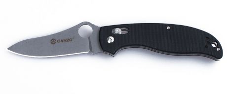 Нож туристический "Ganzo", цвет: черный, стальной, длина лезвия 9,1 см. G733
