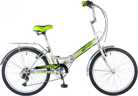 Велосипед складной Novatrack "TG", цвет: серый, 24"
