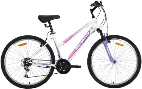 Велосипед горный Mikado "Blitz Evo Lady", цвет: белый, фиолетовый, 26"