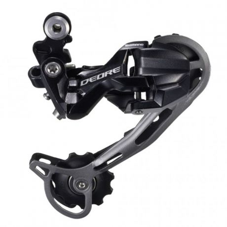 Переключатель задний Shimano "Deore M592", SGS, 9 скоростей, цвет: черный