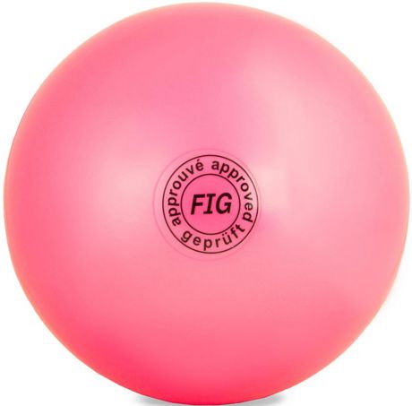 Мяч гимнастический "Larsen", цвет: розовый, диаметр 15 см