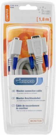 Vivanco для монитора VGA 1.8м 45445