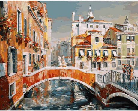 Белоснежка Картина по номерам "Венеция. Кампьелло Кверини Стампа" (разноцветный)