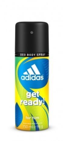 Adidas get ready! спрей для тела для мужчин