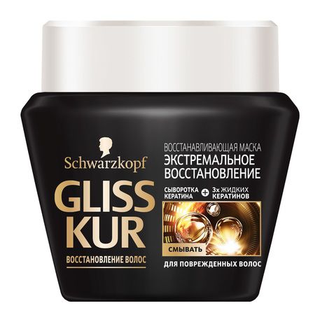 Schwarzkopf Gliss Kur Восстановление волос Экстремальное восстановление Восстанавливающая маска