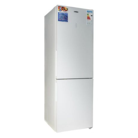Холодильник REEX RF 18530 DNF, двухкамерный, белое стекло