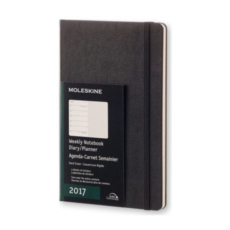 Еженедельник MOLESKINE Classic WKNT, 144стр., черный [dhb12wn3]