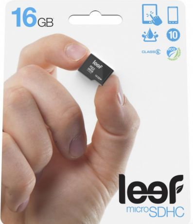 Карта памяти MicroSD Leef 16Gb Class 6 без адаптера Black