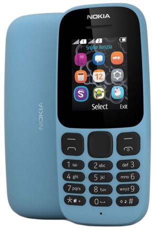 Мобильный телефон Nokia 105 2017 Dual Sim Blue