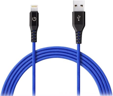 Дата-кабель Energea Alutough Kevlar Lightning-USB MFI 1,5м Blue