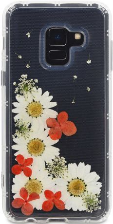 Клип-кейс DYP Samsung Galaxy A8 Plus принт цветы