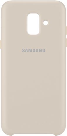 Клип-кейс Samsung Galaxy A6 Dual Layer Cover Gold (EF-PA600CFEGRU)