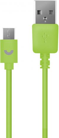 Дата-кабель PrimeLine USB-microUSB 1,2м Green
