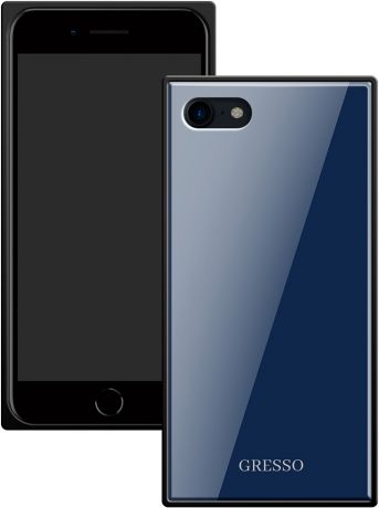 Клип-кейс Gresso Glass Apple iPhone 8/7 прямоугольный Blue