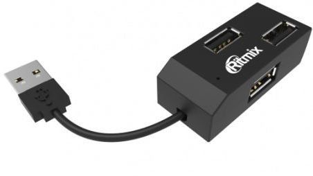 USB-Hub Ritmix CR-2403 4-х портовый black