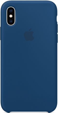 Клип-кейс Apple iPhone XS силиконовый MTF92ZM/A Blue