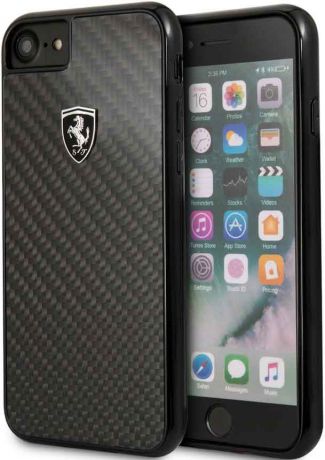 Клип-кейс Ferrari iPhone 7/8 карбон Black