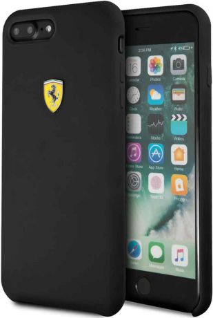 Клип-кейс Ferrari для iPhone 7/8 Plus силикон Black