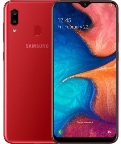 Смартфон Samsung A205 Galaxy A20 3/32Gb Red