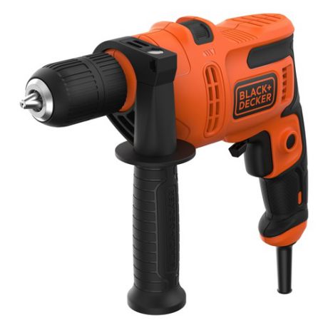 Дрель ударная Black & Decker BEH200-QS 500Вт патрон:быстрозажимной реверс