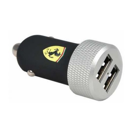 Автомобильное зарядное устройство Ferrari, USB, 2.4A, черный
