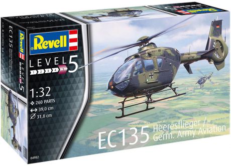 Сборная модель Revell "Вертолет Ec135 Немецкая армия", 04982R