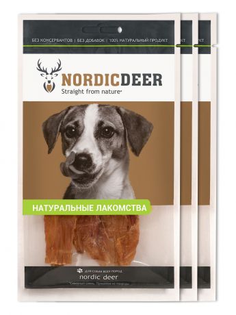 Лакомство для собак Nordic Deer "Рубец свиной" 3 шт по 40 г