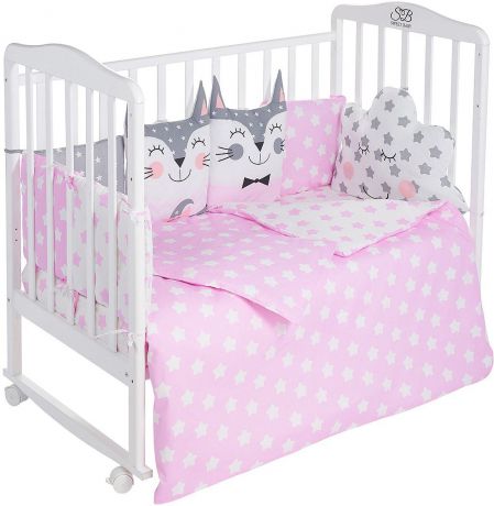 Комплект в кроватку Sweet Baby Gioia Rosa, 423285, розовый, 4 предмета