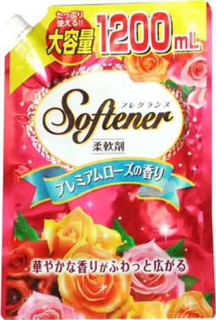 Кондиционер для белья Nihon Detergent Sweet Floral, 828179, с нежным ароматом роз, 1,2 л