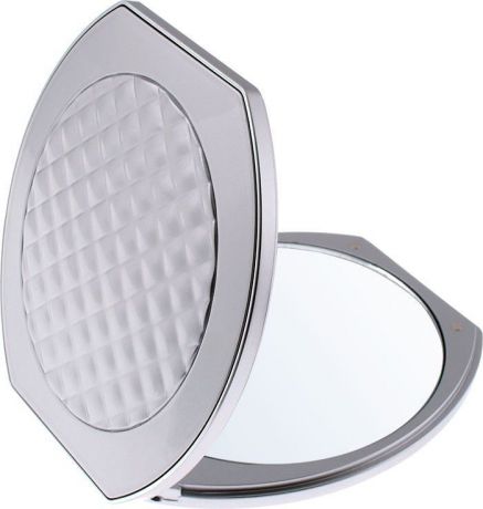 Зеркало карманное Weisen компактное, 10-кратное увеличение BT 5009 S3/C Silver, серебристый