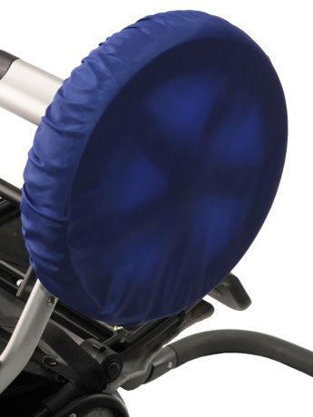 Чехлы на колеса коляски Чудо-Чадо, CHK05-002, темно-синий, диаметр 18-23 см, 2 шт
