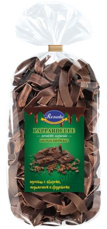 Макароны «Renata» Papardelle Лапша широкая шоколадная, 350