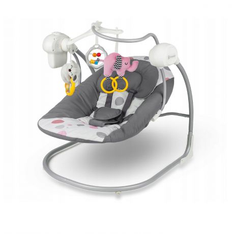 Шезлонг для новорожденных Kinderkraft Minky, KKBMINKYPNK000 розовый