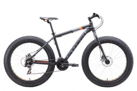 Велосипед STARK Fat 26.2 D 2019 20 чёрный/оранжевый/серый