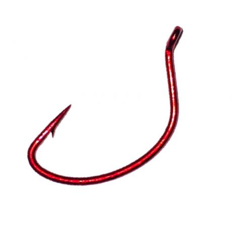 Крючок рыболовный AGP S101, красный, 10